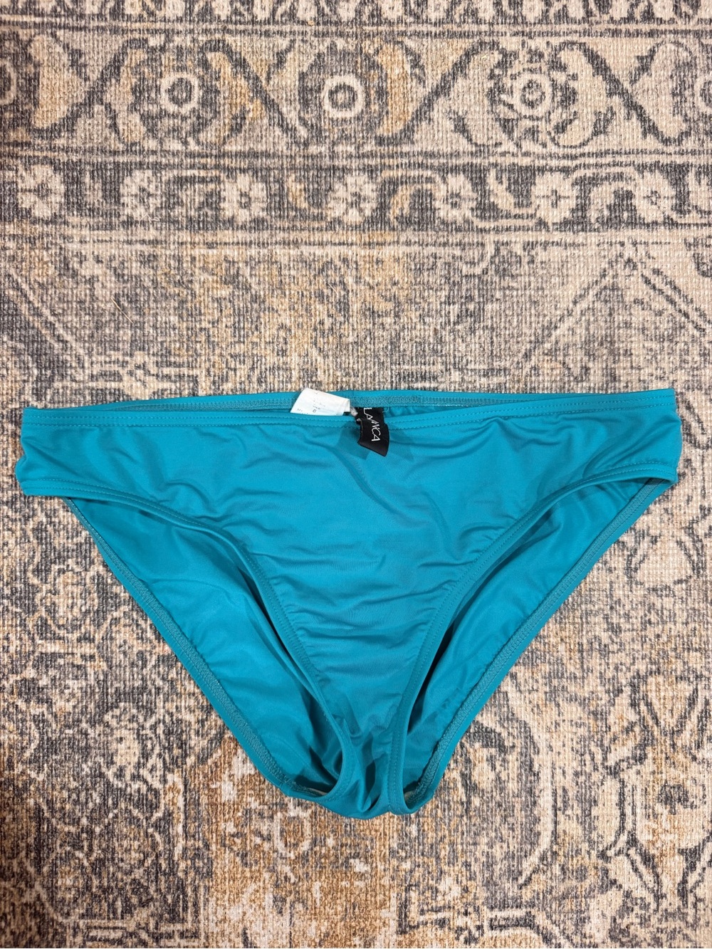 La Blanca Teal Bikini Bottoms midrise